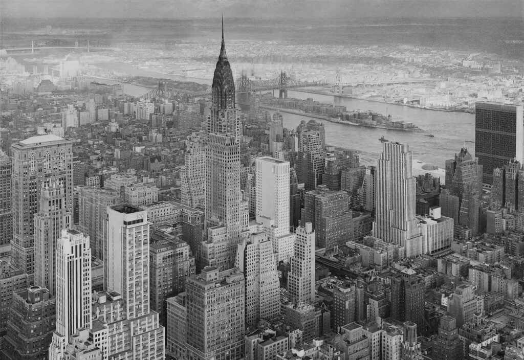 Lower Manhattan aerial view