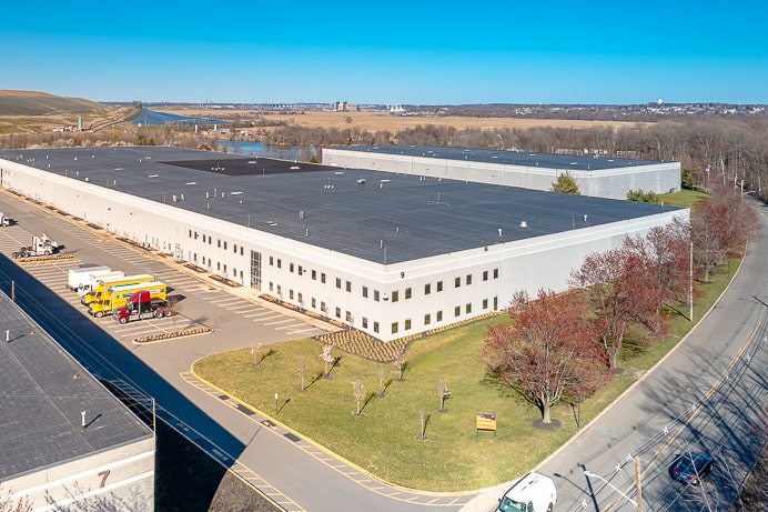 aerial view on conri warehouse