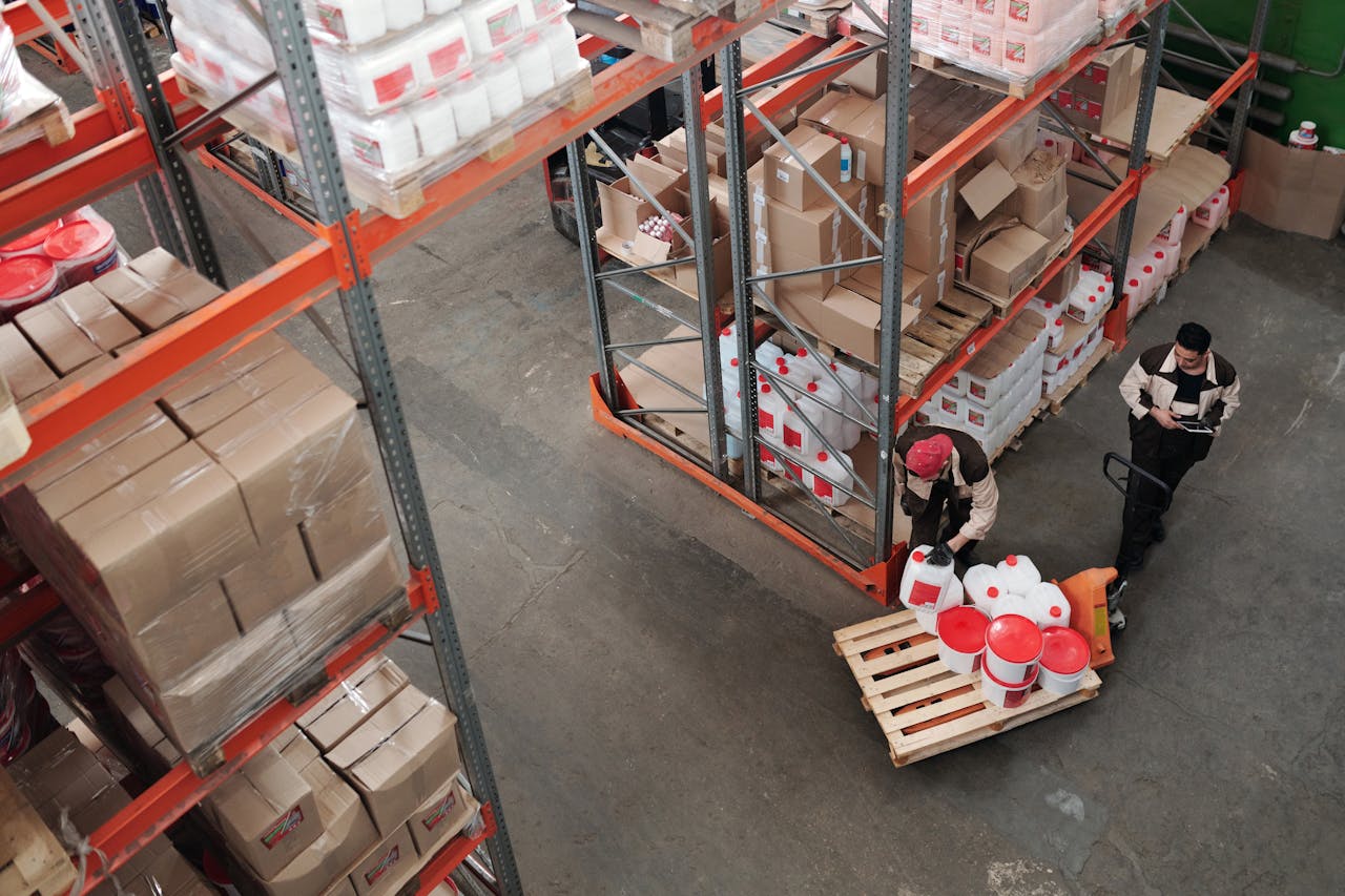 Men working in a PA warehouse.