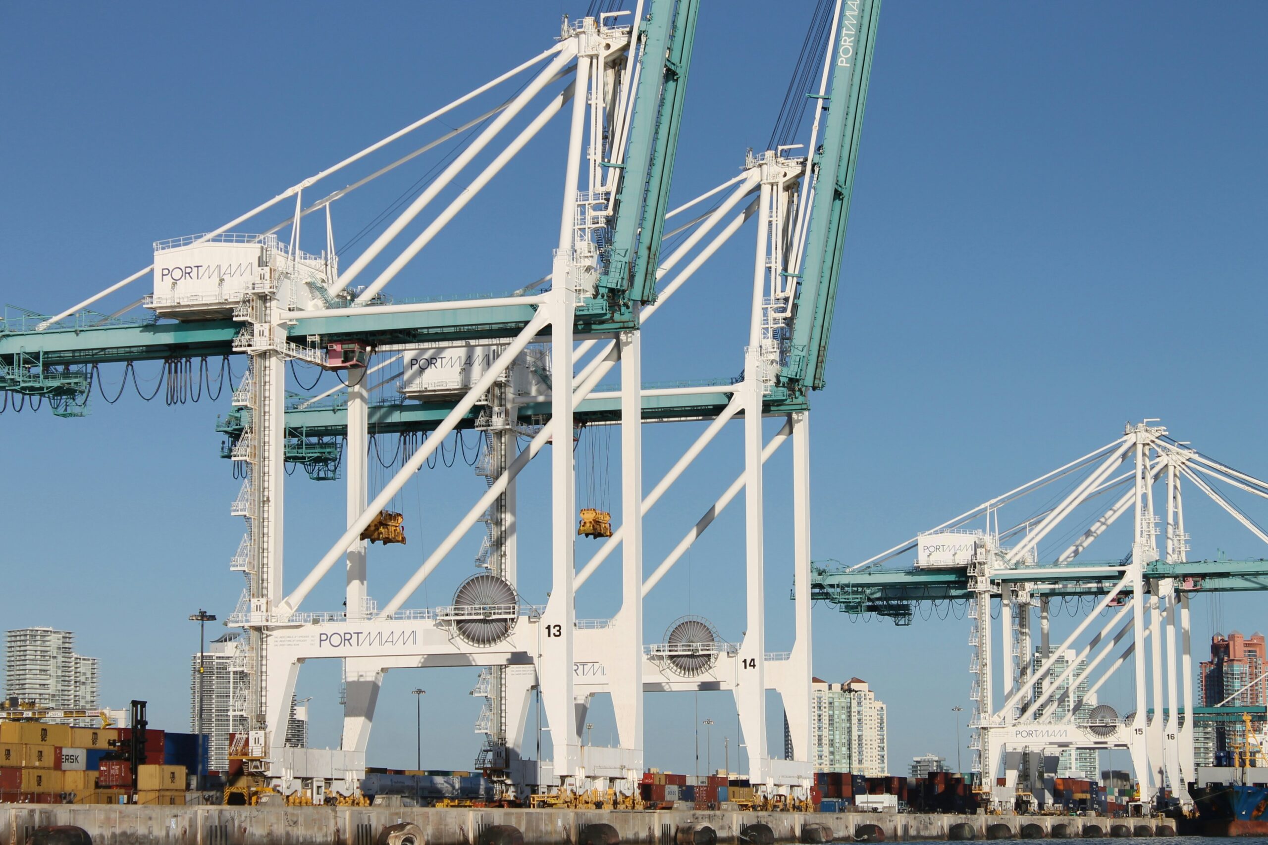 cranes at the Port of Miami